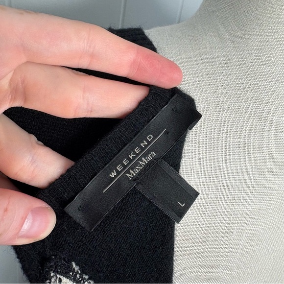 MaxMara Tweed Cashmere Knit Dress Sleeveless Women’s Size Large Classic Chanel - Picture 10 of 11